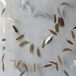 Richland Six 6' Metallic Feather Party Garlands