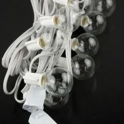 Richland Shop By Event Globe Lights, Paper Lantern Lights 31.5ft - 10ct (for 12" -24" Lanterns)