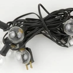 Richland Globe Lights 10ct - 22.5ft - 24in Spacing, Black Cord, Paper Lantern Lights Shop By Event