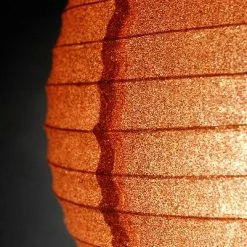 Richland Shop By Event 12" Copper Glitter Paper Lanterns
