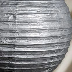 Richland 12" Metallic Silver Paper Lantern Shop By Event