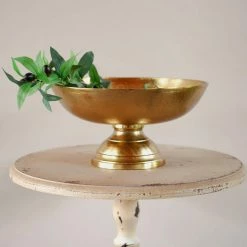 Richland Oscar Pedestal Bowl Gold