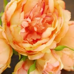Richland Seasonal Parties Coral Orange Peony Bouquet