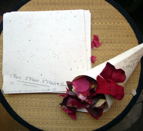 Richland Seeded Paper For Paper Cones, Plantable Wildflowers Aisle Décor 2 Richland Seeded Paper For Paper Cones, Plantable Wildflowers Aisle Décor