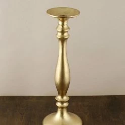 Richland Shop By Event Pillar Candle Holder Gold 15.5in