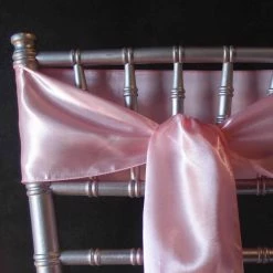 Richland 10 Pink Satin Chair Sashes 6x106 Valentine's Day
