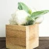 Richland Handmade Wood Planter Boxes With Liner 4in Square