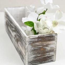 Richland Shop By Event White Washed 4x12 Planter Box Wood