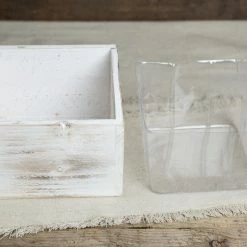 Richland Whitewashed Wood Square Planter Box 6x6 Shop By Event