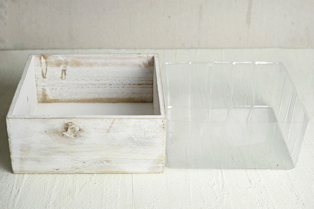 Richland White Wood Square Planter Box 9x9 2 Richland White Wood Square Planter Box 9x9