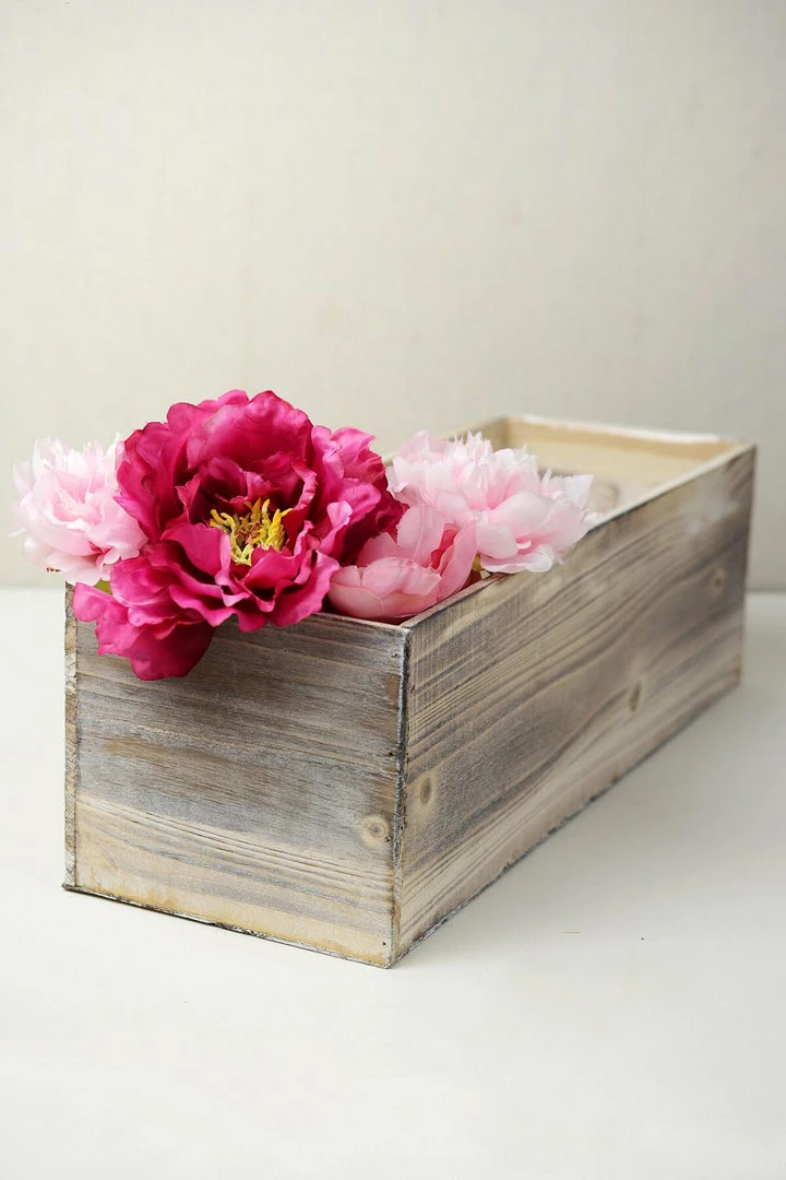 Richland White Washed Wood 18x6 Planter Box Shop By Event 1 Richland White Washed Wood 18x6 Planter Box Shop By Event