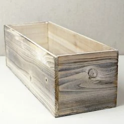 Richland White Washed Wood 18x6 Planter Box Shop By Event