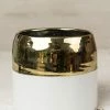 Richland Seasonal Parties White And Gold Ceramic Claire Vase & Pot 5.75'' X 5''