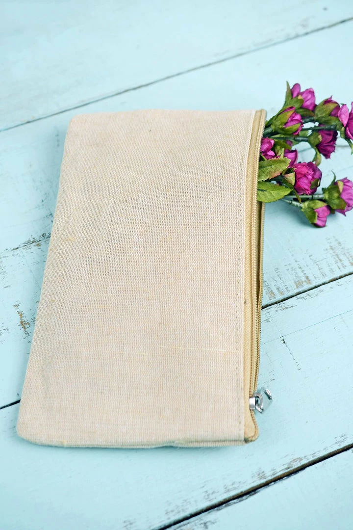 Richland Thanksgiving Zippered 9" X 5" Burlap Bag Set Of 6 1 Richland Thanksgiving Zippered 9" X 5" Burlap Bag Set Of 6