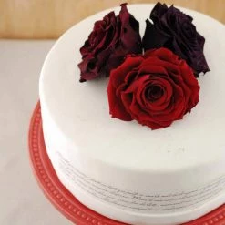 Richland Preserved Roses 4" Burgundy Red Seasonal Parties