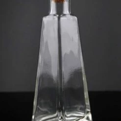Richland Clear Glass 6 Oz. Pyramid Glass Bottles 7in