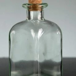 Richland Roma Glass Rectangle Bottle With Cork 3.4 Oz