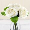 Richland Cream White Silk Rose Bouquet