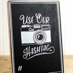 Save-On-Crafts Hashtag Chalkboard Sign 7x10in Anniversary