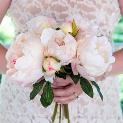 Richland Peony Bouquet Silk Cream Flowers Fall