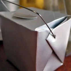 Richland 12 Tiny Silver Takeout Boxes 8oz / 2.5in