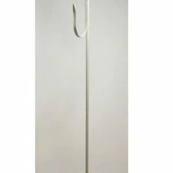 Richland Shepherds Hook - White Free Standing Wrought Iron 30in