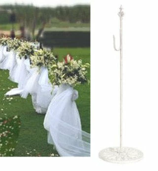 Richland Shepherds Hook - White Free Standing Wrought Iron 30in 2 Richland Shepherds Hook - White Free Standing Wrought Iron 30in