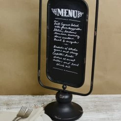 Richland Two Sided Large Standing Chalkboard 10 X 24, Metal Frame Chalkboard On Stand