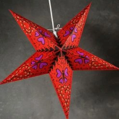 Richland Star Lanterns Red Butterflys & Hearts 24" Shop By Event