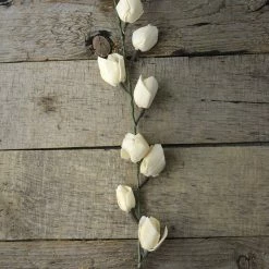 Richland Sola Flowers 5 Rose Bud Stems 14"