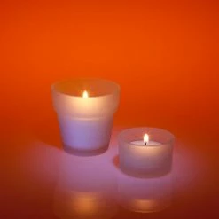 Richland Eastland Flowerpot Votive Candle Holder Frosted Set Of 12