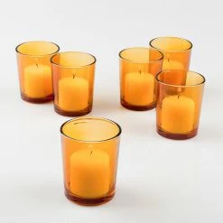 Richland Eastland Votive Holder Amber Set Of 72 Shop By Event