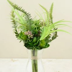 Richland Artificial Succulent Garden Bouquet In Green - 10.5" Tall