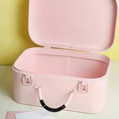 Richland Valentine's Day Decorative Pink Metal Train Case