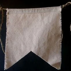 Richland Swallow Tail Linen Pennants 8x9 (6 Pennants) Linen Banner Shop By Event