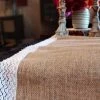 Richland Table Runner Burlap Jute & Lace 14x108in