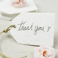 Richland 32 Large Handmade Seeded Hang Tags 2.5" X 3" Seasonal Parties