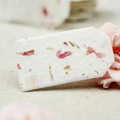 Richland 50 Tiny Handmade Seeded Rose Petal Hang Tags 1.5" X 2.25"