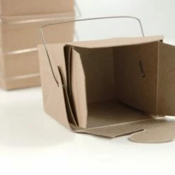 Richland 12 Tiny Kraft Paper Take Out Boxes 2.5in 16 Oz.