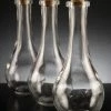 Richland 48 Tear Drop Clear Glass 8 Oz. Bottles 6.75" With Corktops Weddings