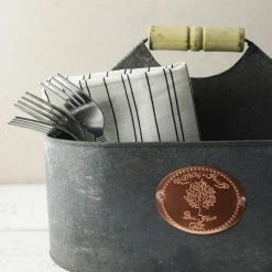 Richland Shop By Event Metal Utensil Holder Oval 11.5"