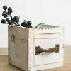 Richland Wood Drawer Planter Boxes 4.5 Square White