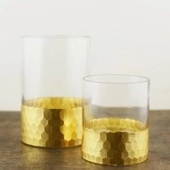 Richland Elsa Vase & Candle Holder 4" With Gold-Dipped Finish Shop By Event