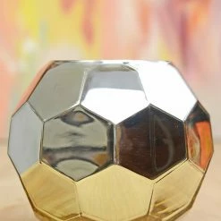 Richland Pale Gold Honeycomb Glam Vase 7