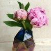 Richland Iridescent Blue Mogul Bohemian Bud Vase