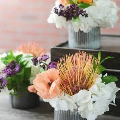 Richland Norah Corrugated Zinc 3" Vases (6 Pack) Shop By Event