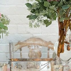 Richland Victoria Lantern Etched Glass 17x9.5 Candle Holder Shop By Event