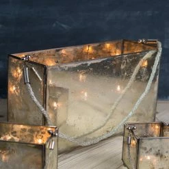 Richland Victoria Lantern Etched Glass 17x9.5 Candle Holder Shop By Event