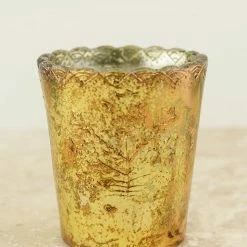 Richland Shop By Event Gold Desiray Mercury Glass Holder 3.5