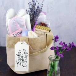 Richland Seasonal Parties Natural Burlap Bag With Handles 8" Wedding Welcome Bag 7x4x8.5in